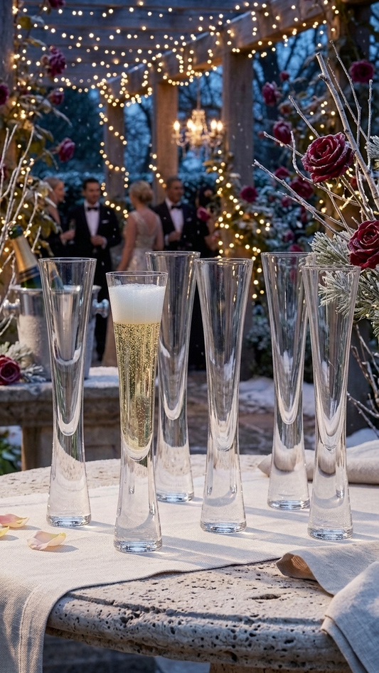 Aspire Sleek Modern Champagne Glass Flutes