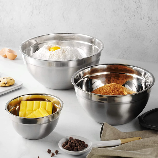 Baking Bowls Various Size Stainless Steel Kitchen Bowls For Mixing