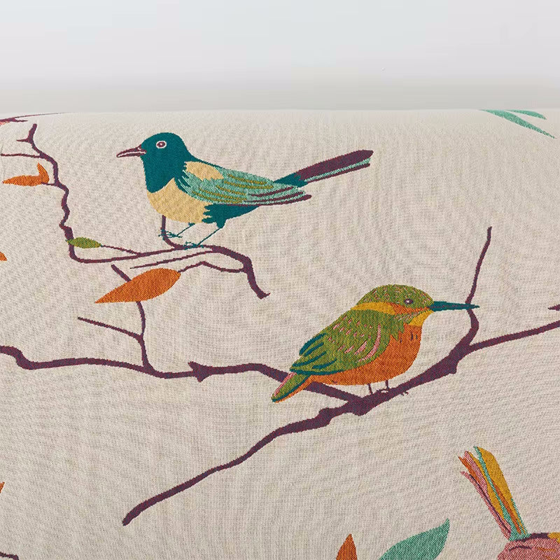 Colorful Bird Pattern Blanket Up Close Paradiso Birds Cotton Throw And Bedding