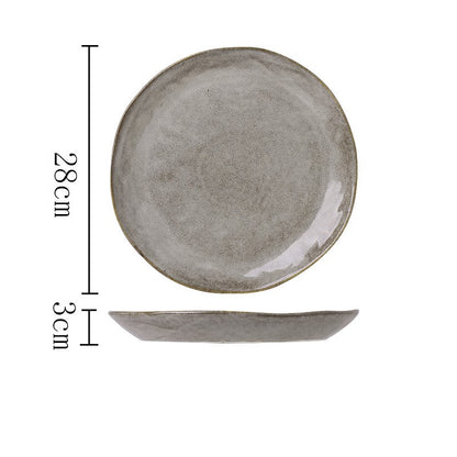 Bauernhof Russet Irregular Shaped Ceramic Plate B Size Measurements