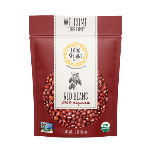 1000 Springs Mill Organic Red Beans 16oz