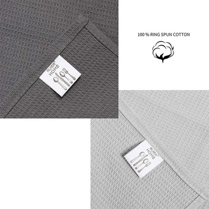 Waffle Knit Kitchen Hand And Dish Towels Made Of 100% Ring Spun Cotton