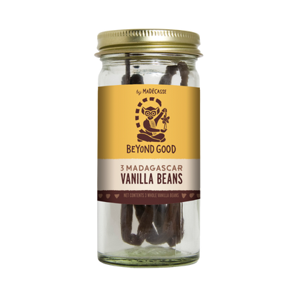 Beyond Good Madagascar Vanilla Beans 3 Whole Bean Pods
