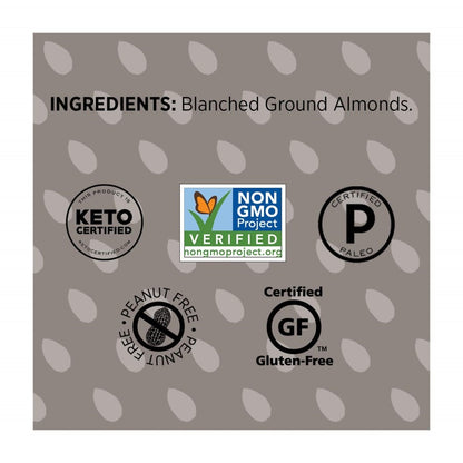 Non-GMO Keto Paleo Peanut Free Gluten Free Almond Flour Ingredients Barney Bakery Brand GF Flour