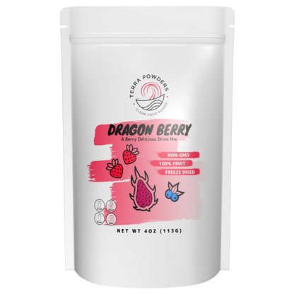 Terra Powders Dragon Berry Powder Natural Drink Mix