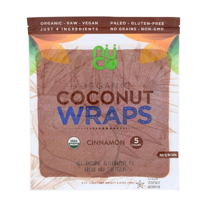 NUCO Organic Coconut Wraps Cinnamon 2.47oz